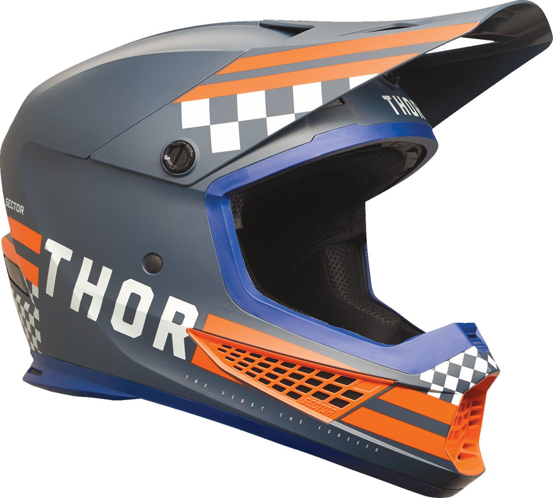 THOR Sector 2 Helmet - Combat - Midnight/Orange - Buscadero Motorcycles