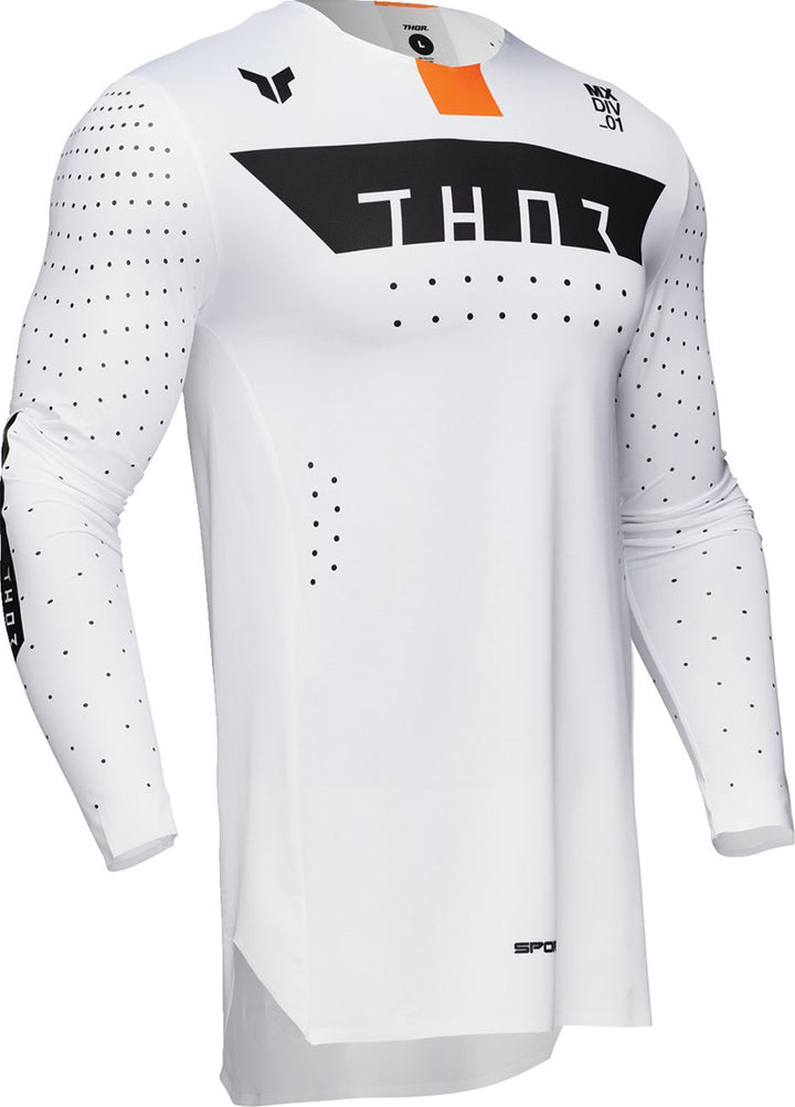 THOR SPORTMODE Rogue Jersey - White/Orange - Buscadero Motorcycles