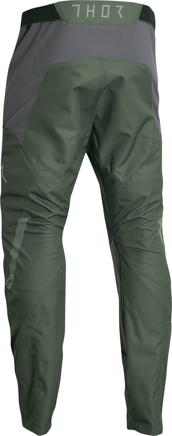 THOR Terrain In - the - Boot Pants - Army Green/Charcoal - Buscadero Motorcycles