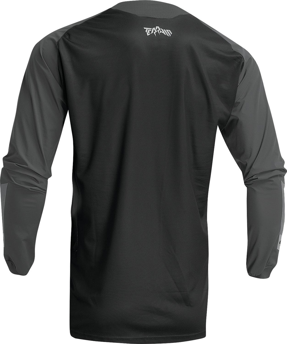 THOR Terrain Jersey - Black/Charcoal - Buscadero Motorcycles