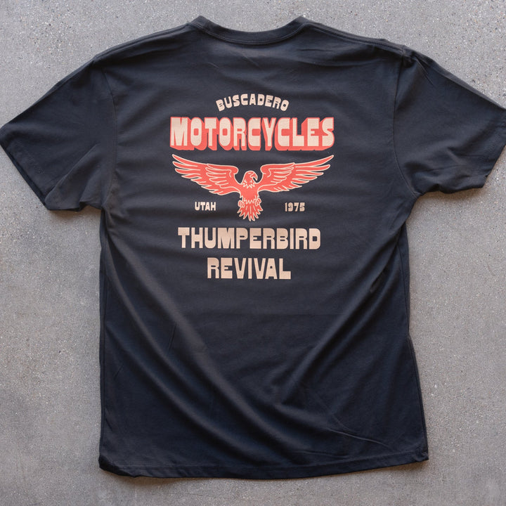 'Thumperbird Revival' Short Sleeve T shirt - Buscadero Motorcycles