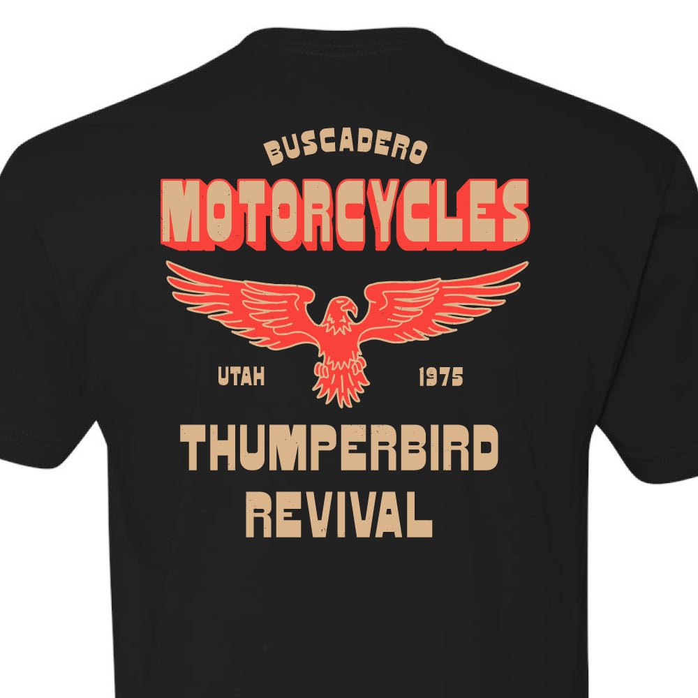 'Thumperbird Revival' Short Sleeve T shirt - Buscadero Motorcycles