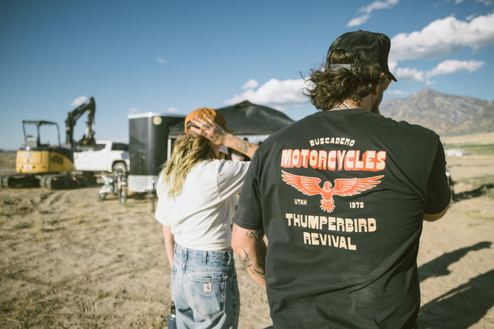 'Thumperbird Revival' Short Sleeve T shirt - Buscadero Motorcycles