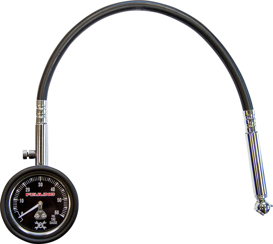 Tire Pressure Gauge - 0 - 60 PSI - Buscadero Motorcycles