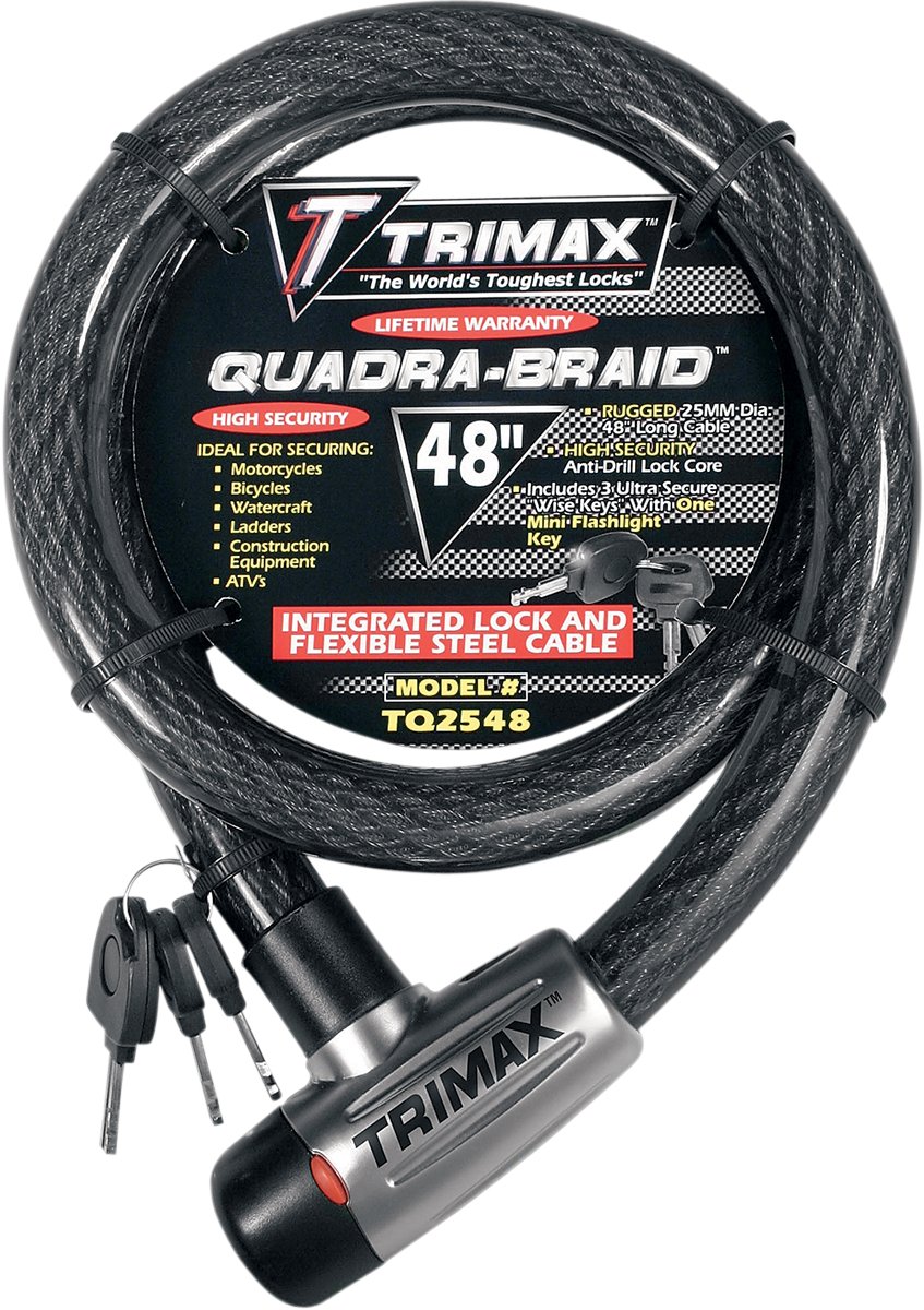 TRIMAX Quad Braid Lock - 48" - Buscadero Motorcycles