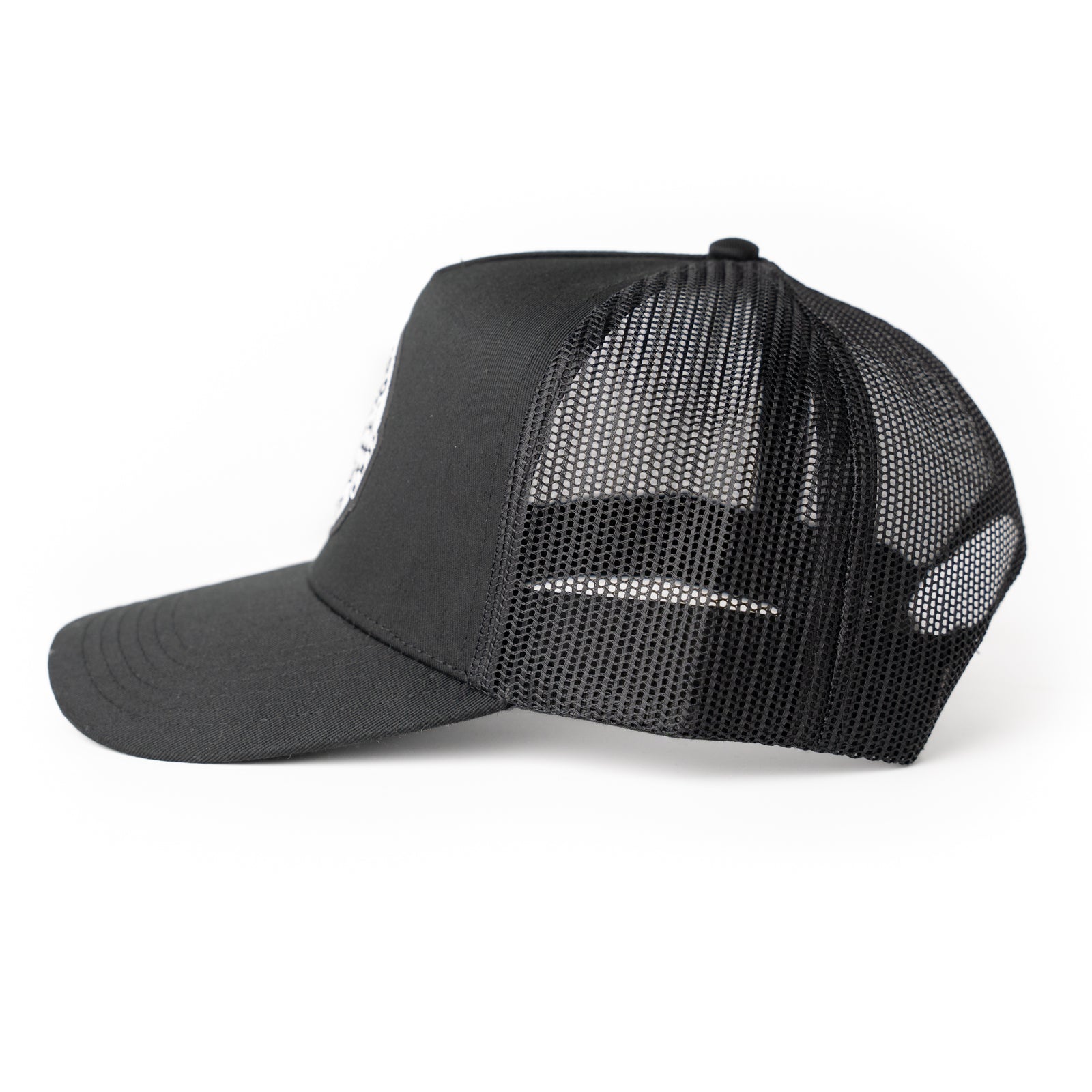 Garage Mid Profile Mesh Back Trucker Hat Black Buscadero Motorcycles